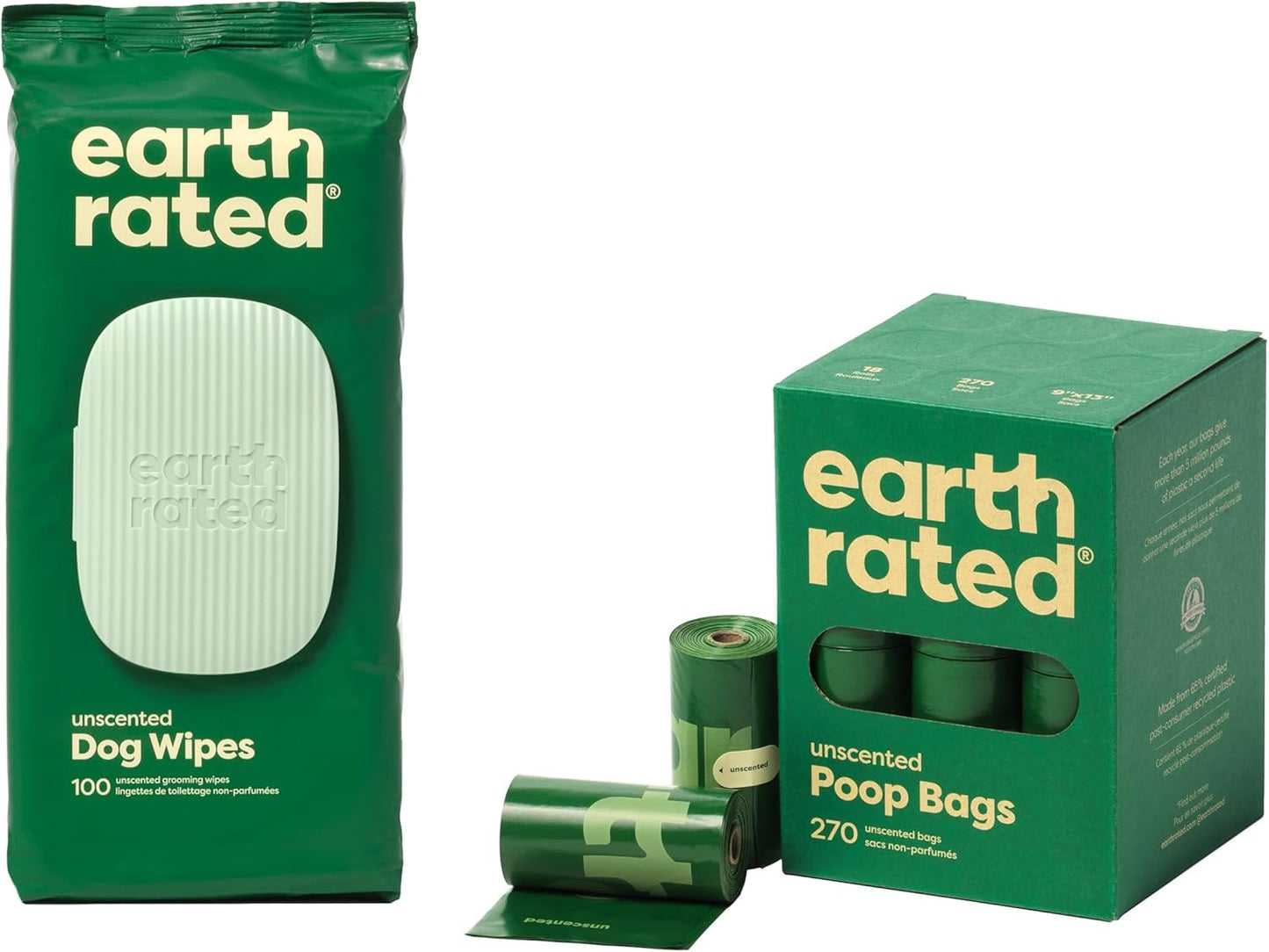 Dog Poo Bags, Guaranteed Leak Proof and Extra Thick Waste Bag Refill Rolls for Dogs, Lavender Scented, 270 Count