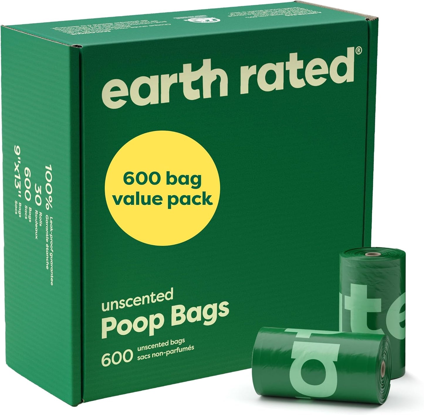 Dog Poo Bags, Guaranteed Leak Proof and Extra Thick Waste Bag Refill Rolls for Dogs, Lavender Scented, 270 Count