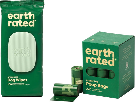 Dog Poo Bags, Guaranteed Leak Proof and Extra Thick Waste Bag Refill Rolls for Dogs, Lavender Scented, 270 Count