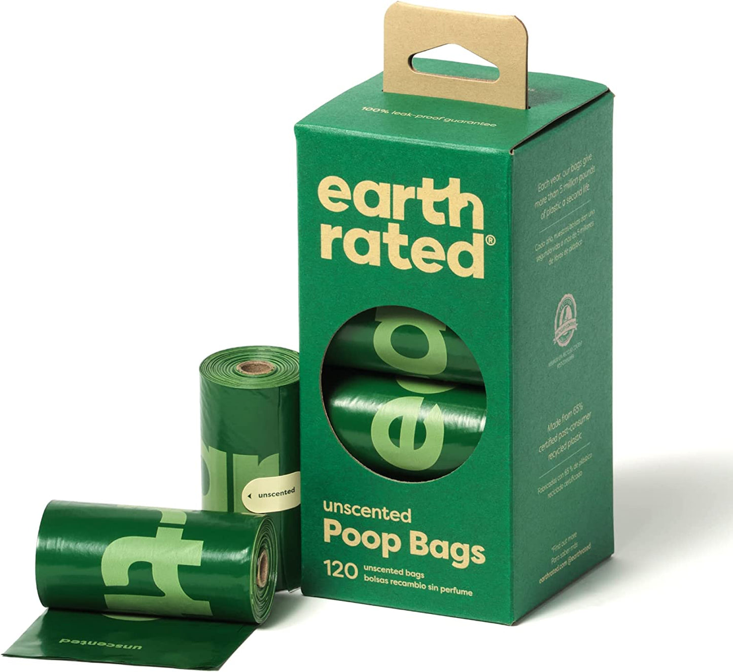 Dog Poo Bags, Guaranteed Leak Proof and Extra Thick Waste Bag Refill Rolls for Dogs, Lavender Scented, 270 Count